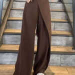 Irregular Wide-leg Pants Ins Fashion Loose Trousers Women's Clothing - Image 7