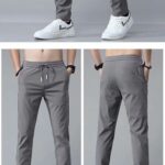 Drawstring Trousers Thin Casual Pants Korean Version Loose Straight Sweatpants Mens Clothing - Image 5