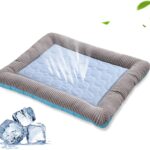 Pet Cooling Pad Bed For Dogs Cats Puppy Kitten Cool Mat Pet Blanket Ice Silk Material Soft For Summer Sleeping  Blue Breathable - Image 2