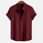 Short Sleeve Loose Shirt Top Summer Mens Clothing - Image 4