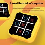 Educational Tictactoe Three-character Chess Rice Chess Children's Toys Montessori Puzzle Table Game Chess Chess Set Portable For Adults Kids - Image 3