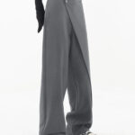 Irregular Wide-leg Pants Ins Fashion Loose Trousers Women's Clothing - Image 4