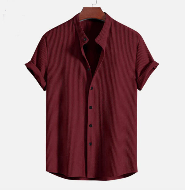 Short Sleeve Loose Shirt Top Summer Mens Clothing - Image 6