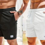 Lace-up Drawstring Shorts Summer Corduroy Sports Short Pants Mens Clothing - Image 5