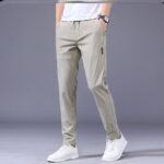 Drawstring Trousers Thin Casual Pants Korean Version Loose Straight Sweatpants Mens Clothing - Image 6
